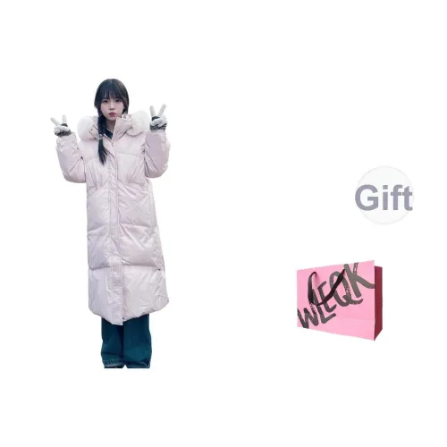 WLEQK Балетный розовый Женские пуховики