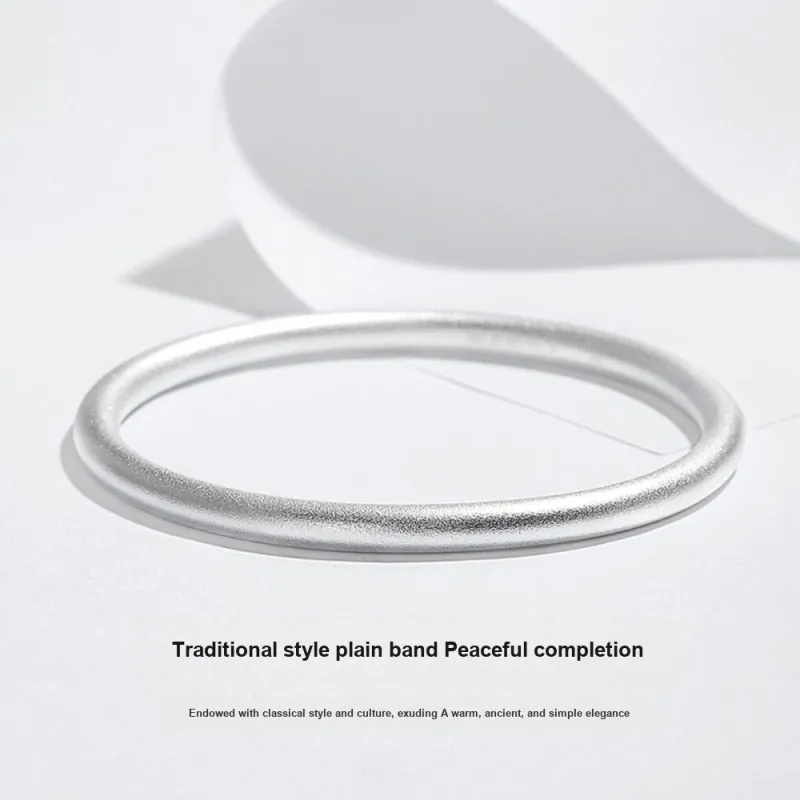 Fortune Gold 999 Fine Silver Bangles Women's-1