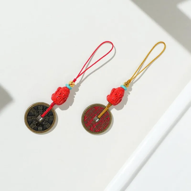 TIANTAISHAN Cinnabar Carved Ornaments Unisex-9