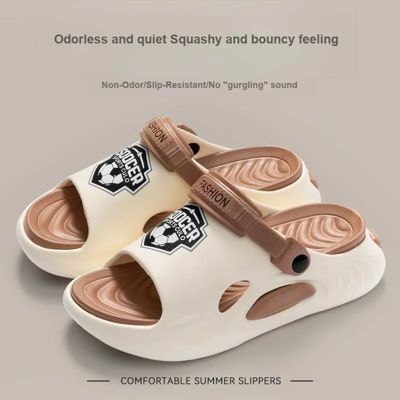 LUNNIFEIYA Sports Slippers For Men, Summer Outerwear, Car Sandals, Outdoor Beach Shoes, Men's Slippers-6