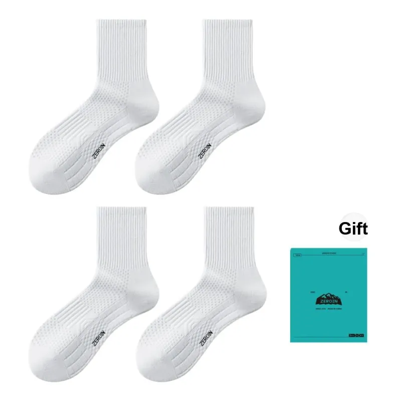 ZEROIN Mid Calf Socks Unisex Box 4 Pack-0