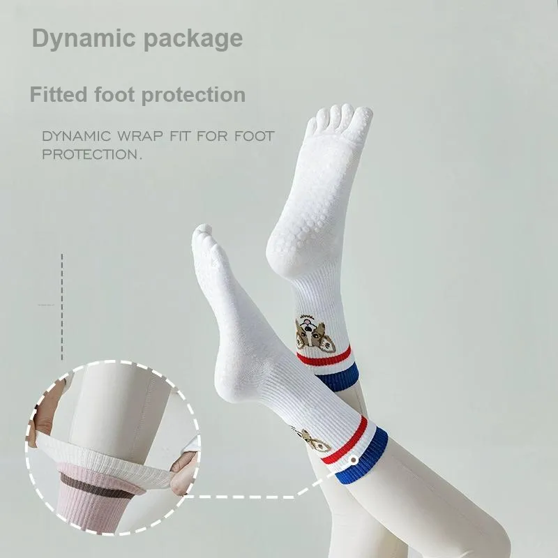 LUOLIAN Mid Calf Socks Women's 4 Pack-1