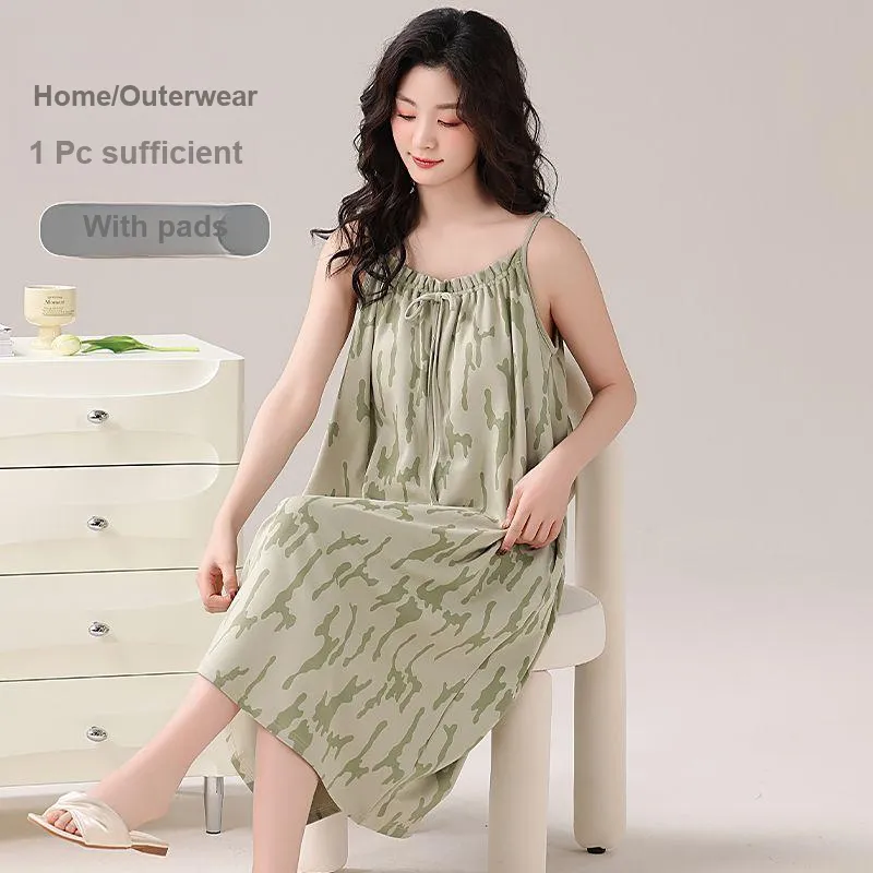 DanceBees Nightgown Women's Light Green-2