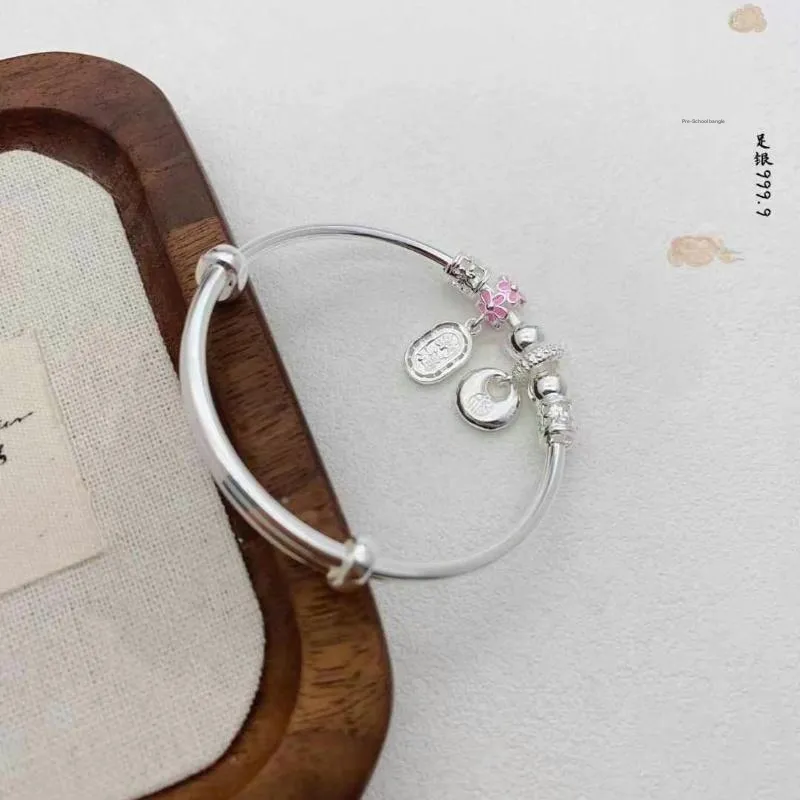 NSAOT 999 Fine Silver Bangles Kids'-4