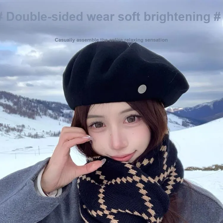 Yalu Polyester Knit Scarves Unisex Gift Box Set-1