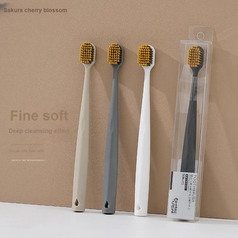 SAKURA Compact, Refined, Portable, Cute, Lightweight Toothbrushes Efficient Cleaning-1