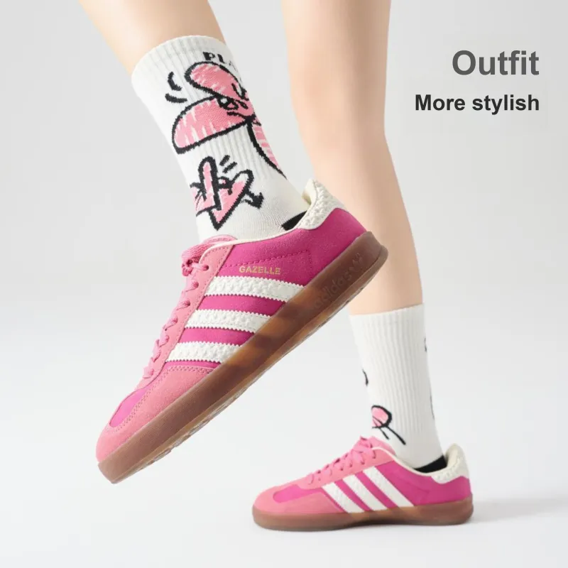 PLAN IN Crew Socks For Fall And Winter Unisex Box 5 Pack-1
