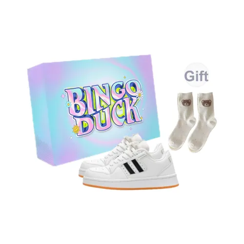 BINGO DUCK Дышащие Низкие Кроссовки для Скейтбординга Женские Белые Черные