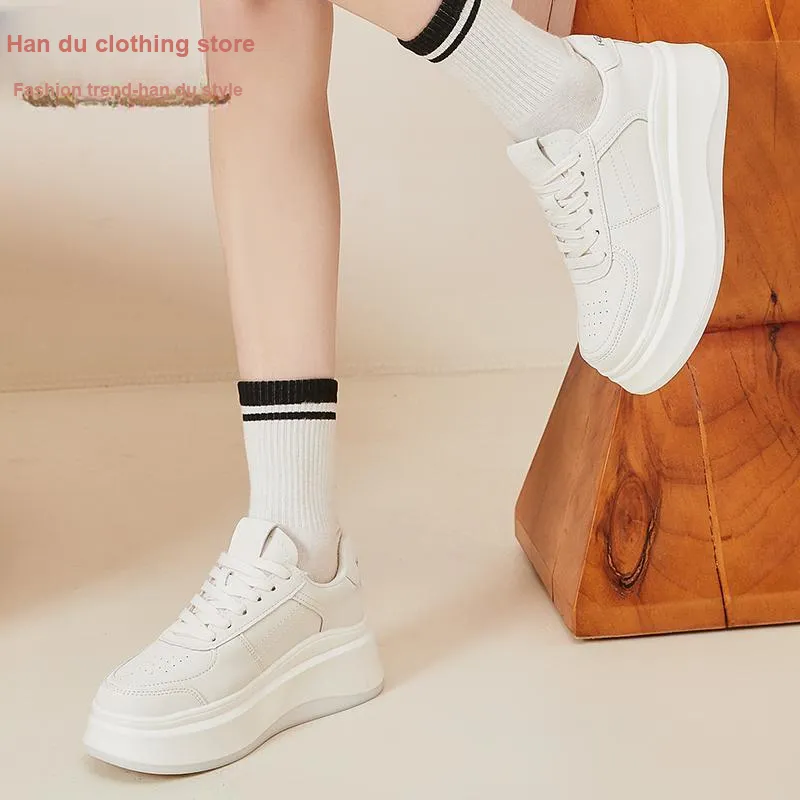 HSTYLE Low-Top Skateboard Shoes Women's White-8