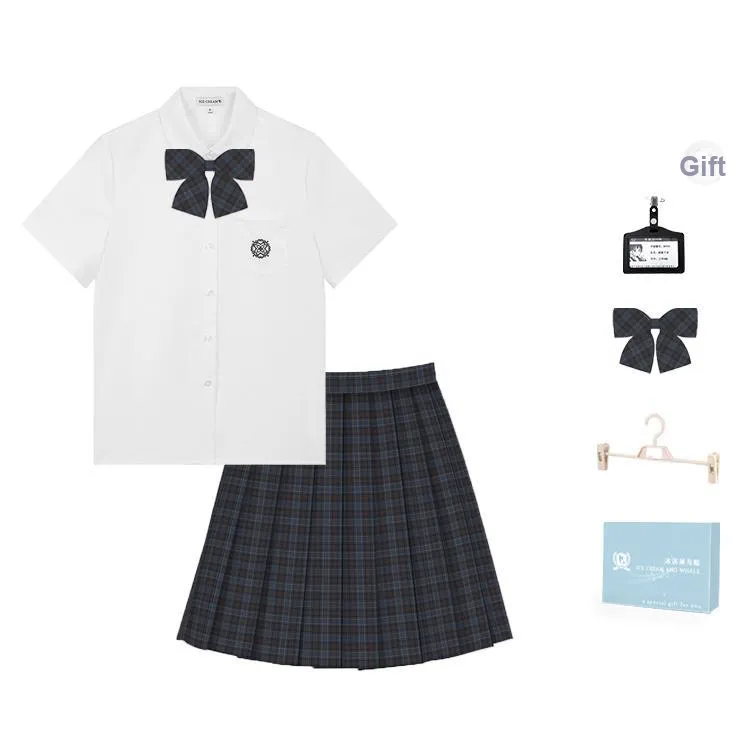 Ice Cream And Whale Summer JK Uniform Set Women's Gift Box Set-0