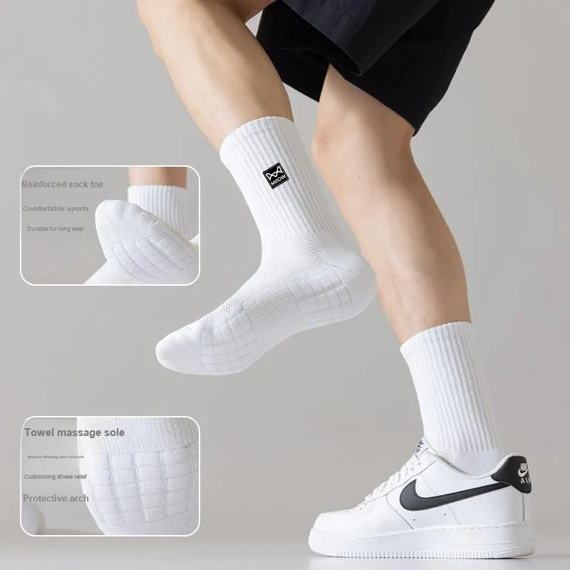 MIIOW Trend Party Series Mid Calf Socks Men's Shopping Bag 3 Pack-1