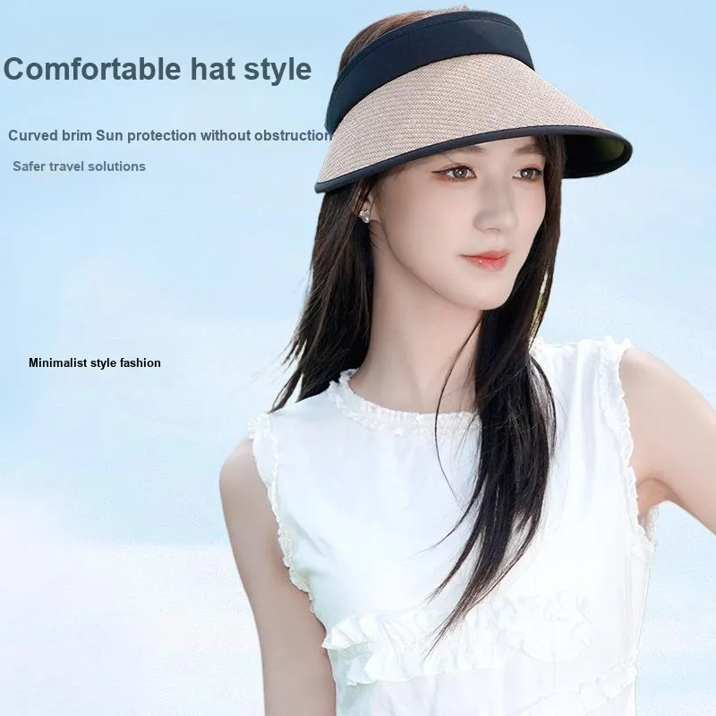 Ai Jiawei Straw Woven Sun Protection Hats Women's-3