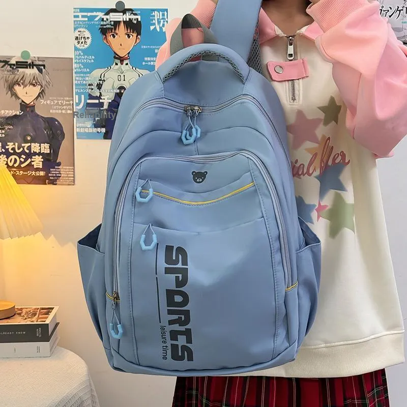 TOUTSEUL YOLO Canvas Backpack Regular Women's Pink/White/Black/Blue-17