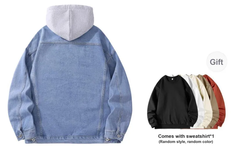 LA'T.WEEKEND Fall Denim Jackets Unisex-37