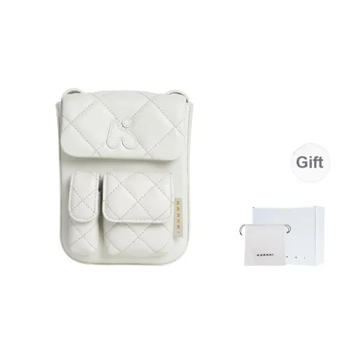 Karkki Sheepskin Crossbody Bag, Shoulder Bag Regular Women's White Cloud Dancer