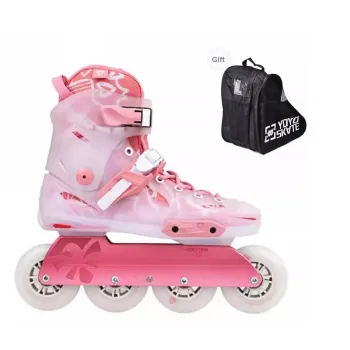 FLYING EAGLE Roller Shoes Casual, Commuting, Street Skating FSK Unisex Shoes+Shoulder Bag 36 46 Iron Gray, Coral Pink