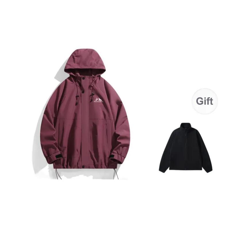Feiyue Water-Resistant Windproof Warm Water-Repellent Windbreaker Jacket Unisex-15