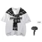 White T-Shirt (Comes with Black White Shawl)