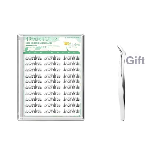 Oeiez Маленький Солнечный свет Накладные ресницы для Женских Клей Бесплатно Натуральный и Укороченный Подсолнух Клей