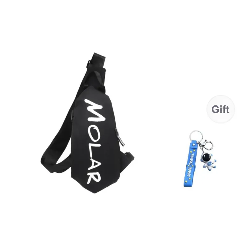 GOBLIN SHARKS 1759 Nylon Sling Bag Unisex White/Black/Gray/Green/Planet Black/Planet White-6