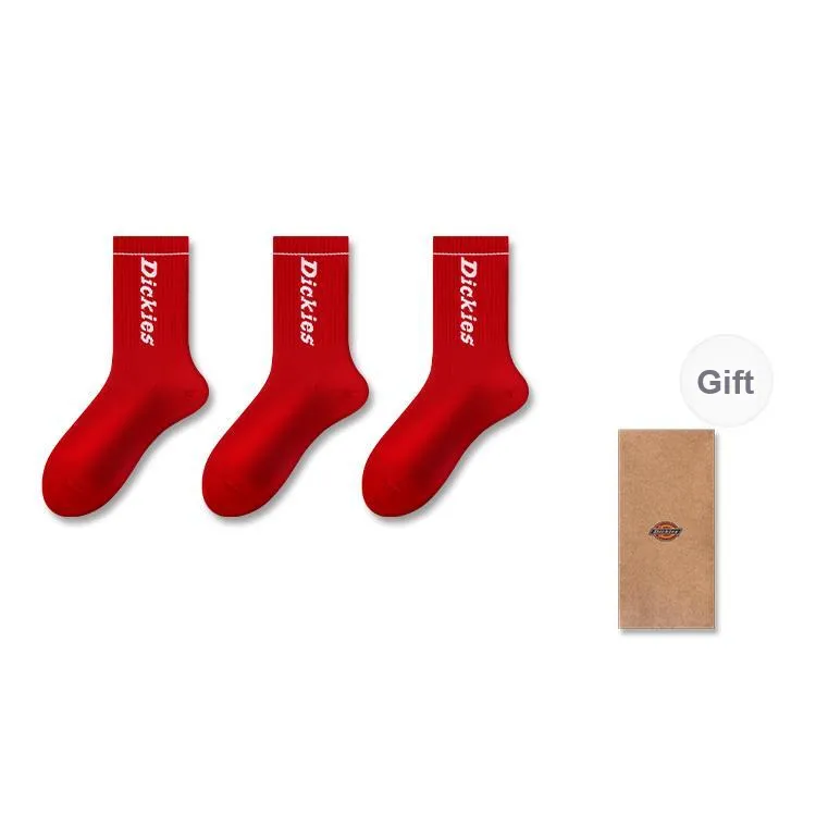 Dickies Fall And Winter Knee-High Socks Unisex Couple Socks-18