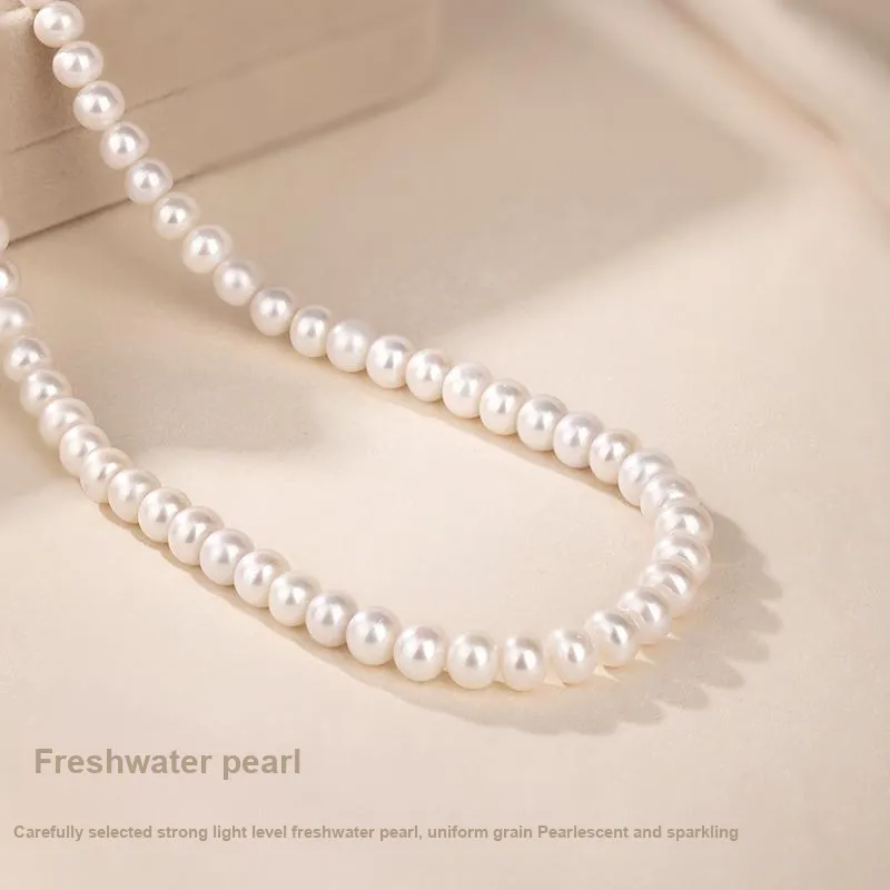 JINLIUFUJIXIANG Pearl Necklaces Unisex-3