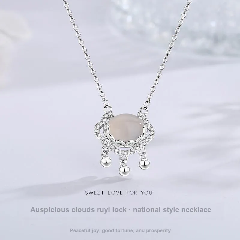 ZOKS S999 Fine Silver Necklaces Women's-2
