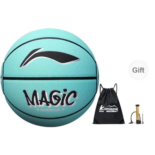 LiNing Basketball Green Size 7 Match Unisex