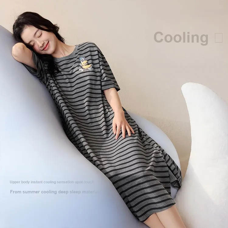 JINGYUN Deep Pajama 70 Nightgown Women's-10
