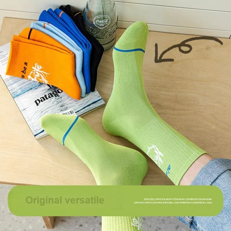 LUOLIAN Basketball Socks Men's 5 Pack-3