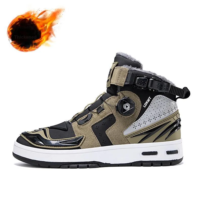 LOKWT Cushioning Anti-Slip Wear-Resistant Water-Resistant Impact-Resistant Mid-Top Cycling Shoes Unisex-18