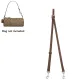 Brown Silver-Tone Buckle-91-120cm[One Shoulder Crossbody]