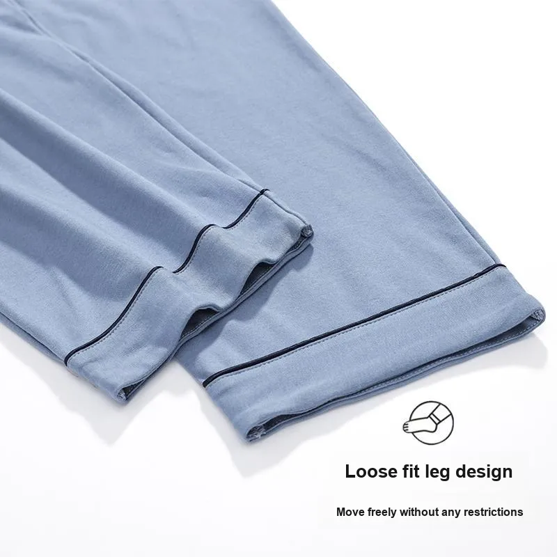 MADALLO Pajama Pants Men Sky Blue-4