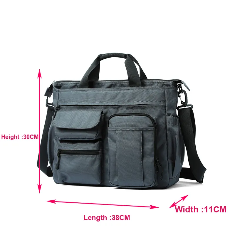 DOSRFINI Oxford Backpack Large Size Men's Gray/Black-16