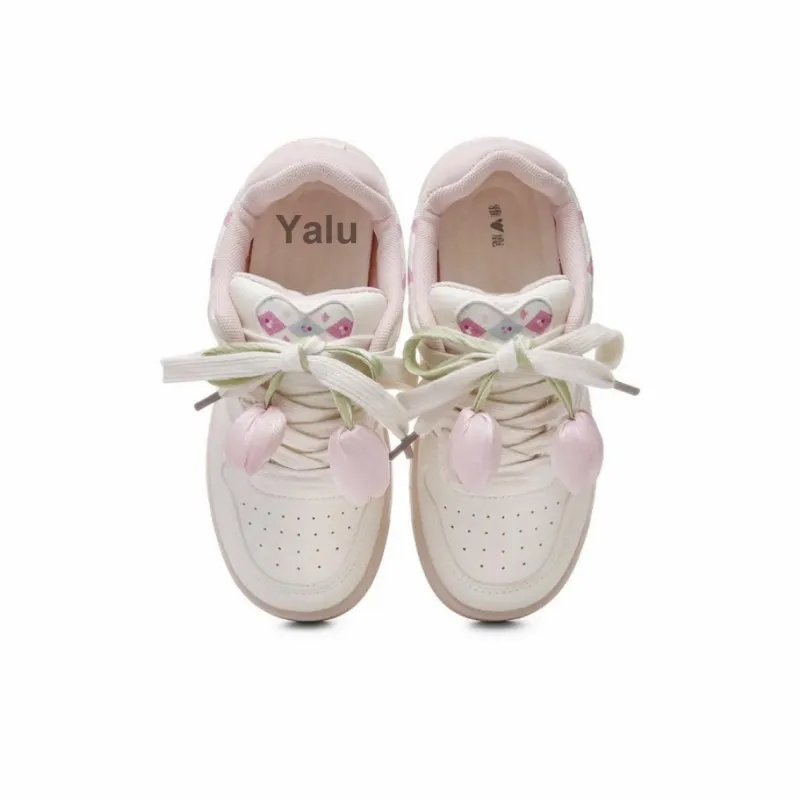 Yalu Wear resistant And Lightweight Low Top Skateboard Shoes Women's-22
