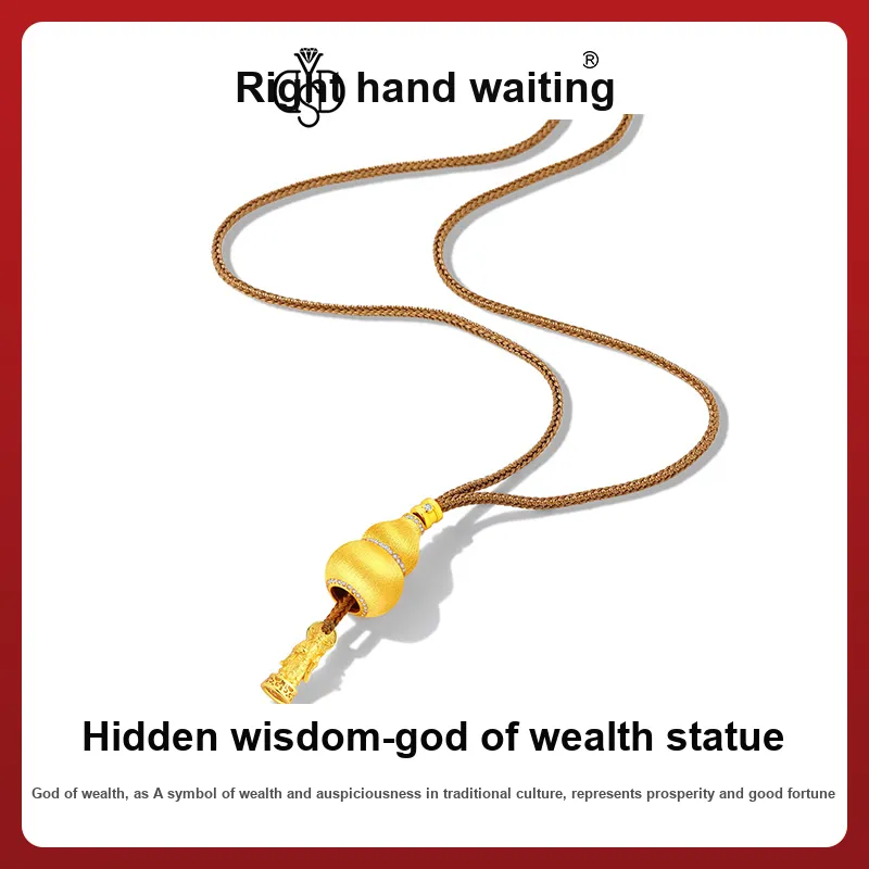 Right Hand Waiting S925 Silver Necklaces Women's-3