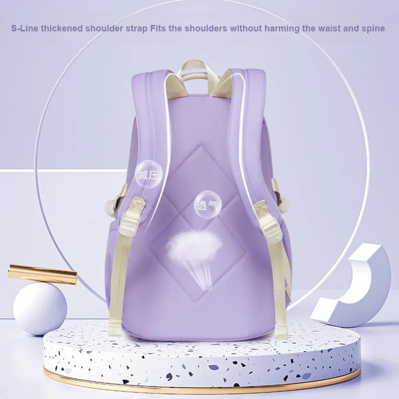 Seven Star Fox Twill Washed Fabric Polyester Backpack Tubas Women's-5