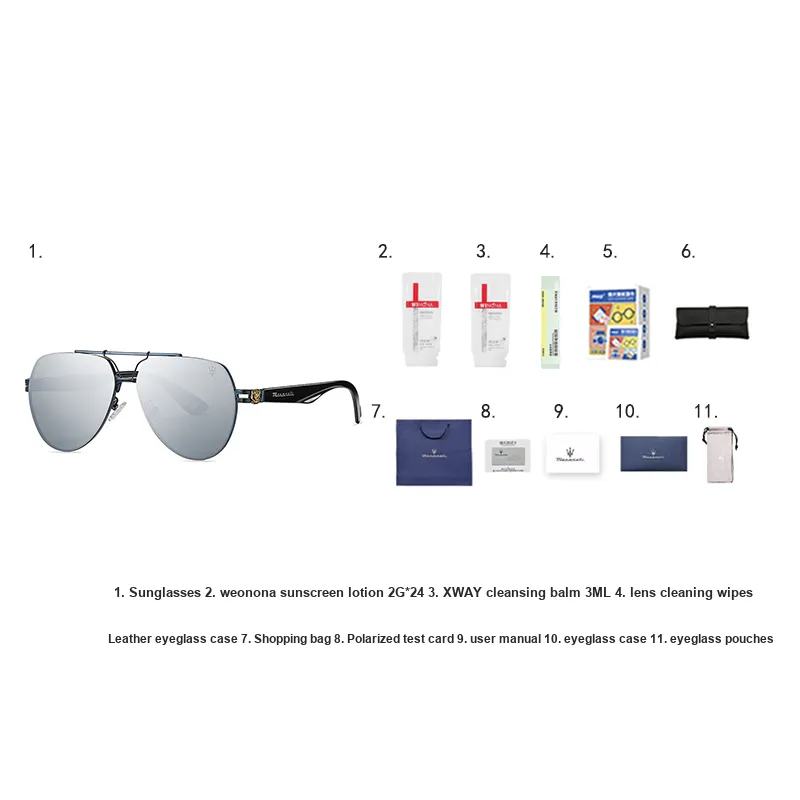 Maserati Aviator Sunglasses Unisex-12