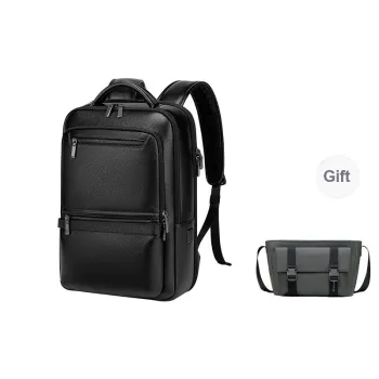 POLO Cow Leather Backpack Regular Men's Black