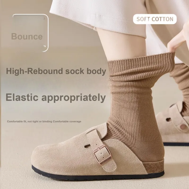 Temooues Mid Calf Socks Women's Combo Set-3