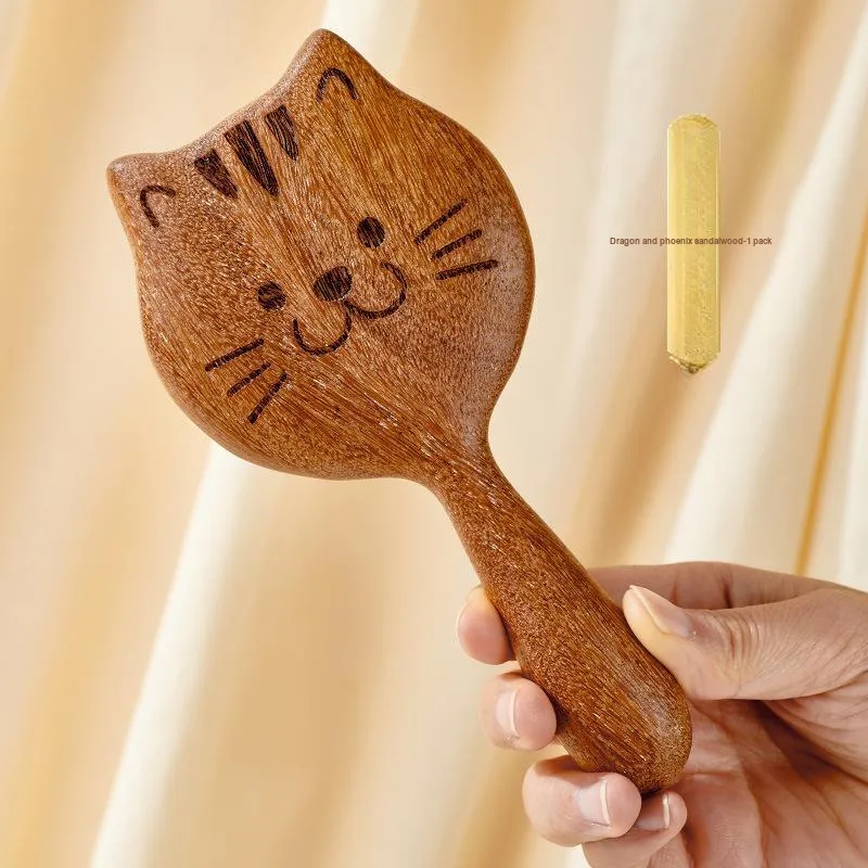 Future Maple Natural Sandalwood Massage Comb For Hair Care And Scalp Therapy Meridian Unblocking-1