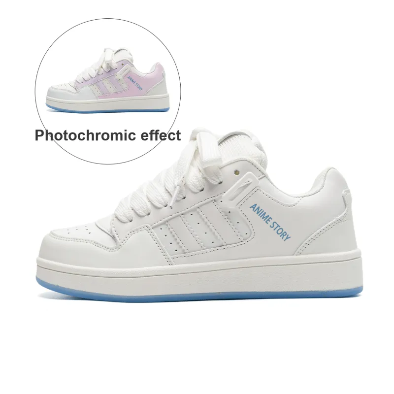 T628 Puffy Shoes, Box Slip Resistant, Abrasion Resistant, Lightweight, Breathable Low Top Skateboard Shoes Unisex-36