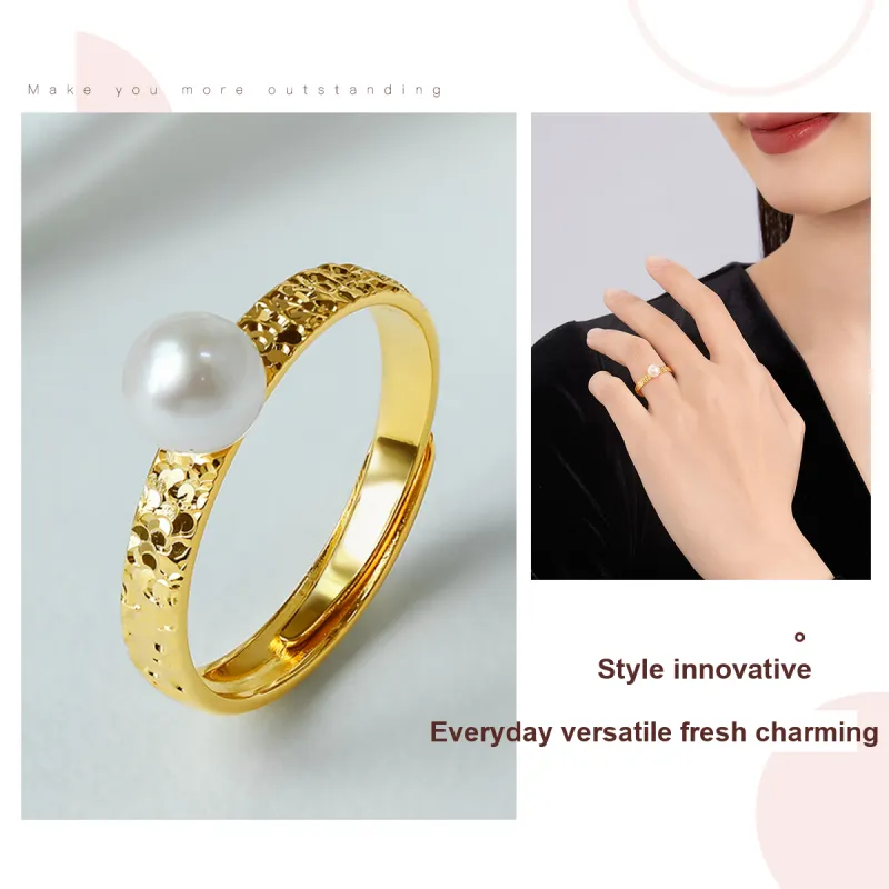 PEARL QUEEN Pearl Rings Unisex-2