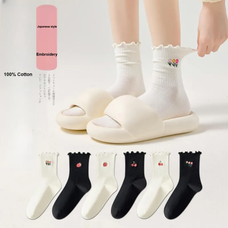 AUGUST Mid Calf Socks Women's 6 Pack-7