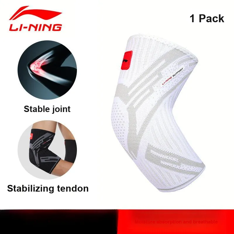 LiNing Elbow Pads 1 Pack Standard Black Polyester, Elastane-4