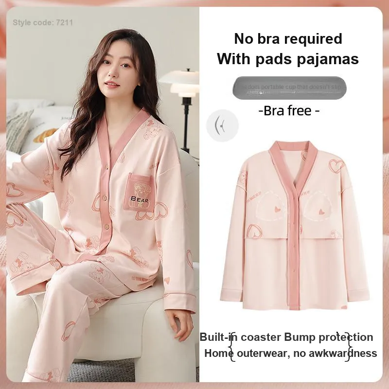 Maultiay Pajama Set Women's Pink-1