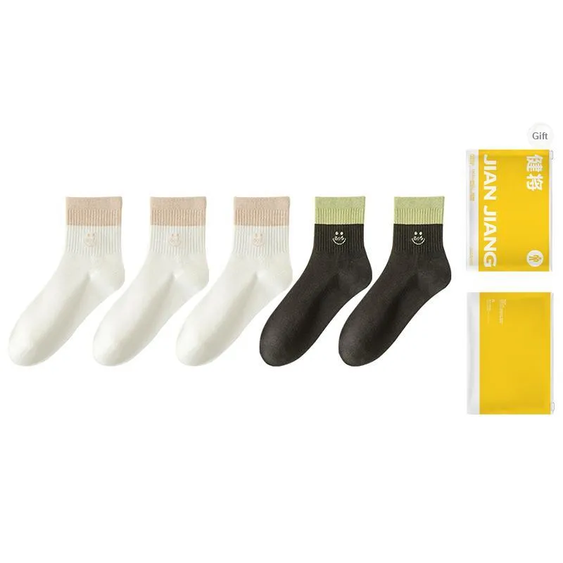 Master Mid Calf Socks Women's Shopping Bag 5 Pack-0