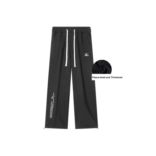 Mizuno Прямой крой Утолщенные и с флисовой подкладкой Повседневные штаны Весенние-Осенние Зимние Унисекс