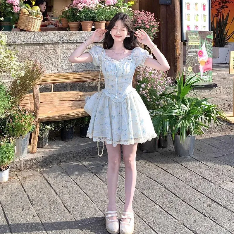 Peaches Peaches Short Sleeved Dress Women's-5