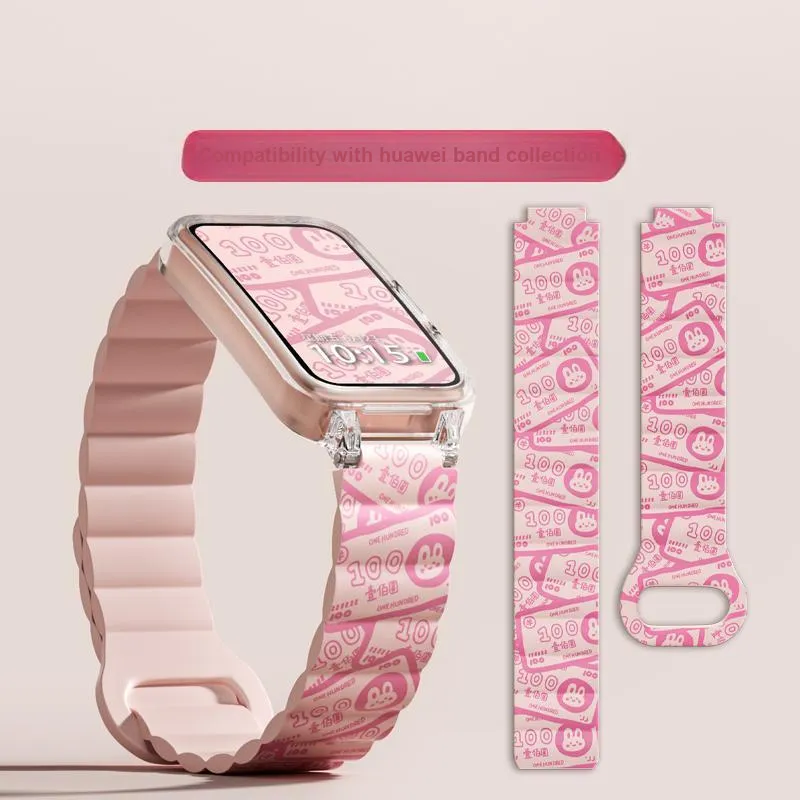 CHUANGYIDA Huawei Honor Compatibility Watch Band 130 235mm Silicone Material-1